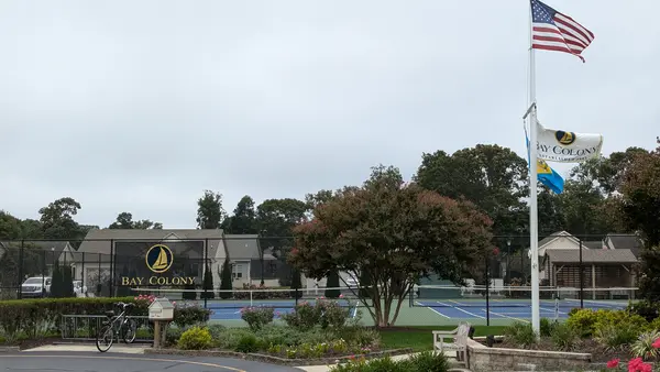 Bay Colony Clubhouse Flag and Tennis/Pickleball Court
