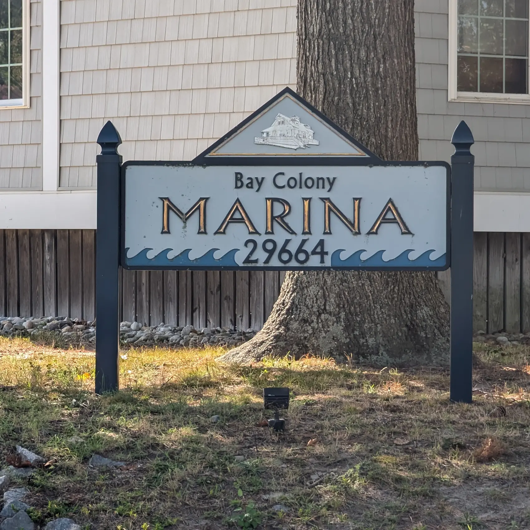Bay Colony Marina Entrance Sign Bay Colony Marina Entrance Sign