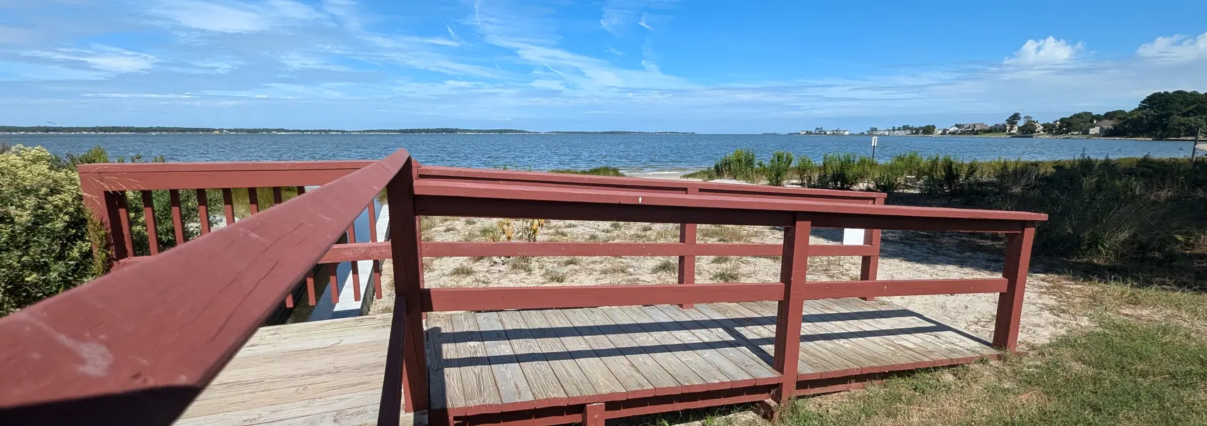 Boardwalk Ramp Access to Indian River Bay